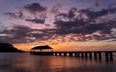 Hanalei Pier Sunset