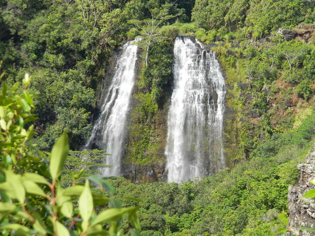Opaekaa Falls, Kauai Waterfall