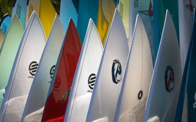 Surfboards at Sharks Cove North Shore, Oahu