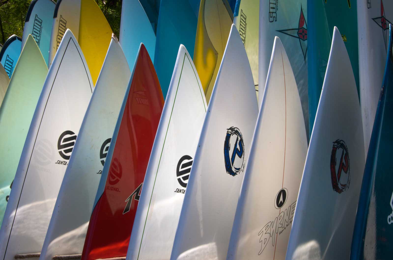 Surfboards at Sharks Cove North Shore, Oahu Hawaii Pictures