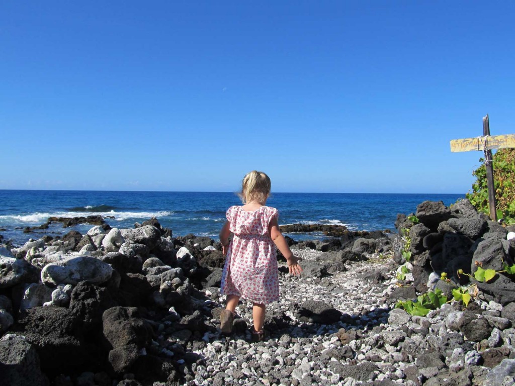 Little Girl at Hawaii Beach