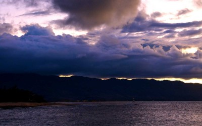 Haleiwa Sunset Storm Clouds