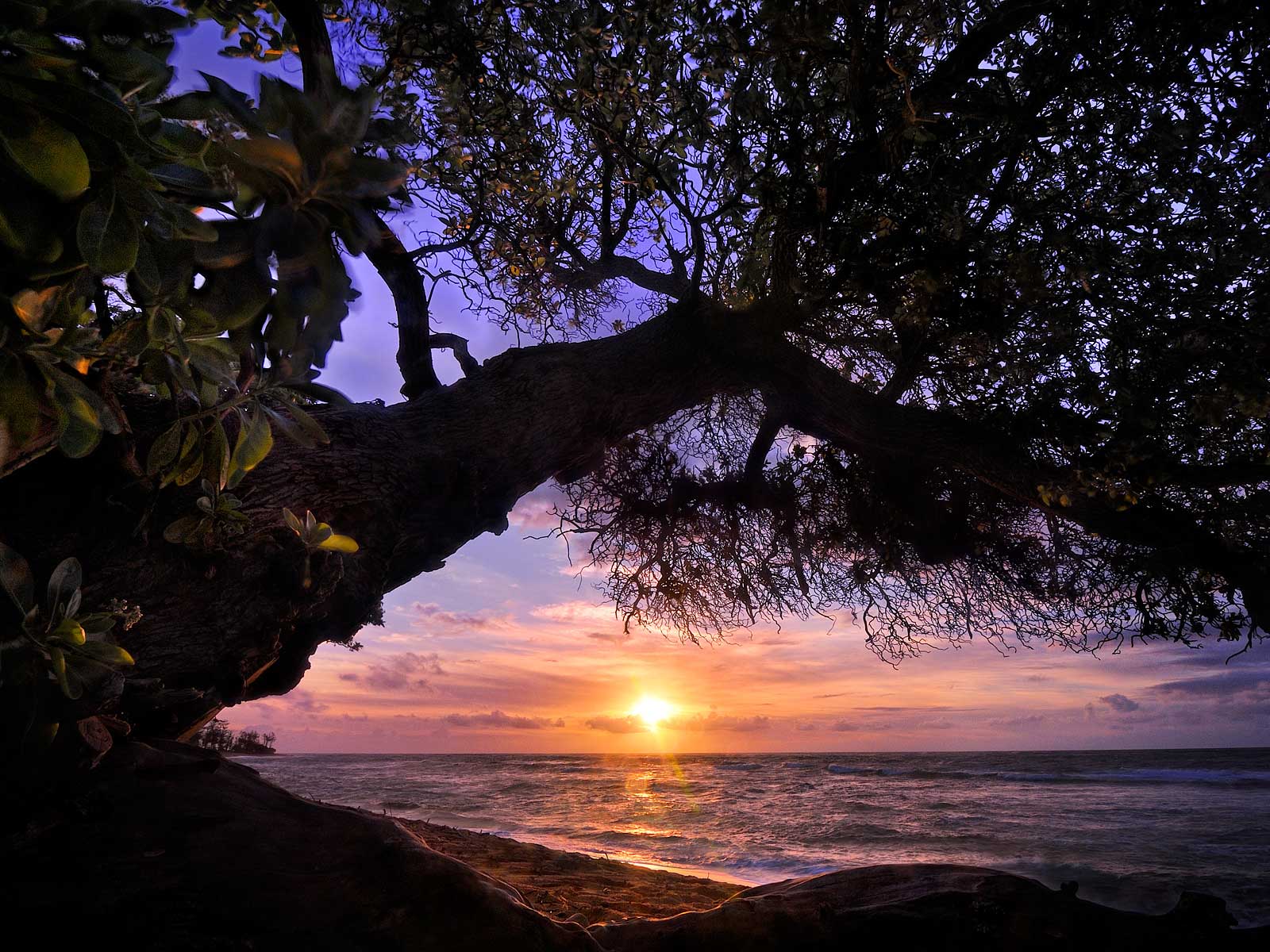 Kapaa Beach Sunrise, Kauai Hawaii Pictures