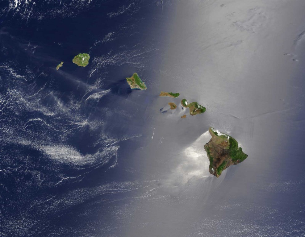 Hawaiian Islands From Space