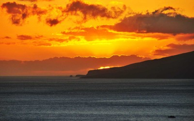 Maui Sunset Toward Lanai