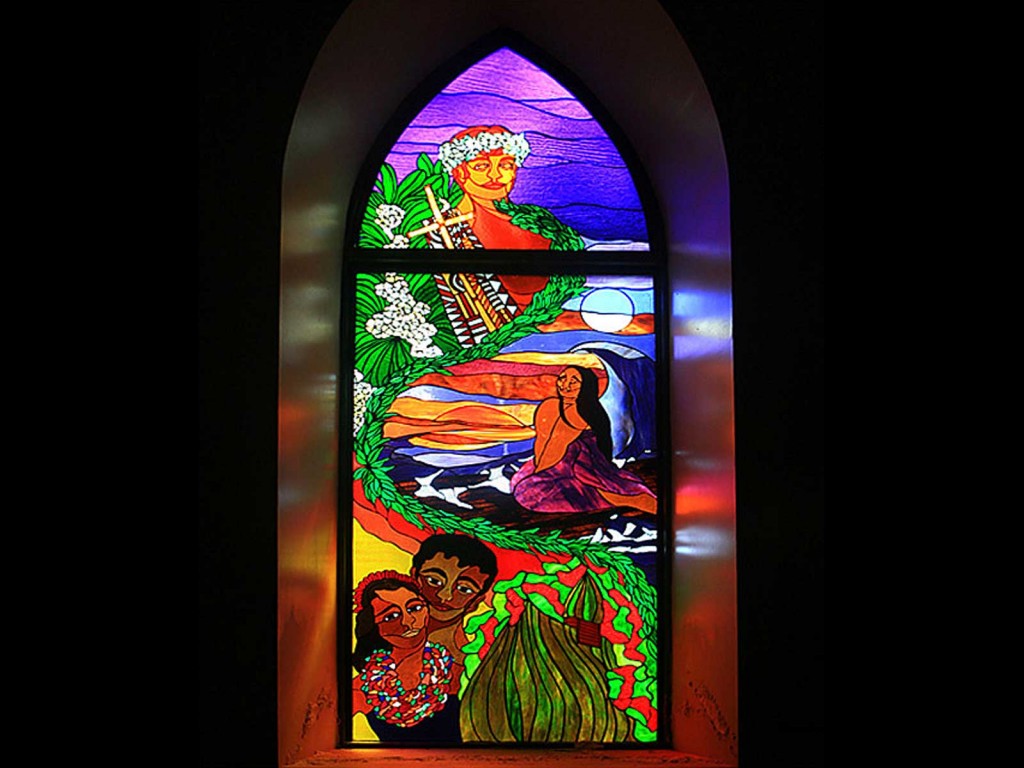 Saint Michael's Stained Glass, Kona Hawaii